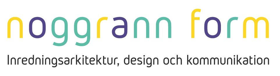NoggrannForm logo - inredningsarkitektur, design, kommunikation